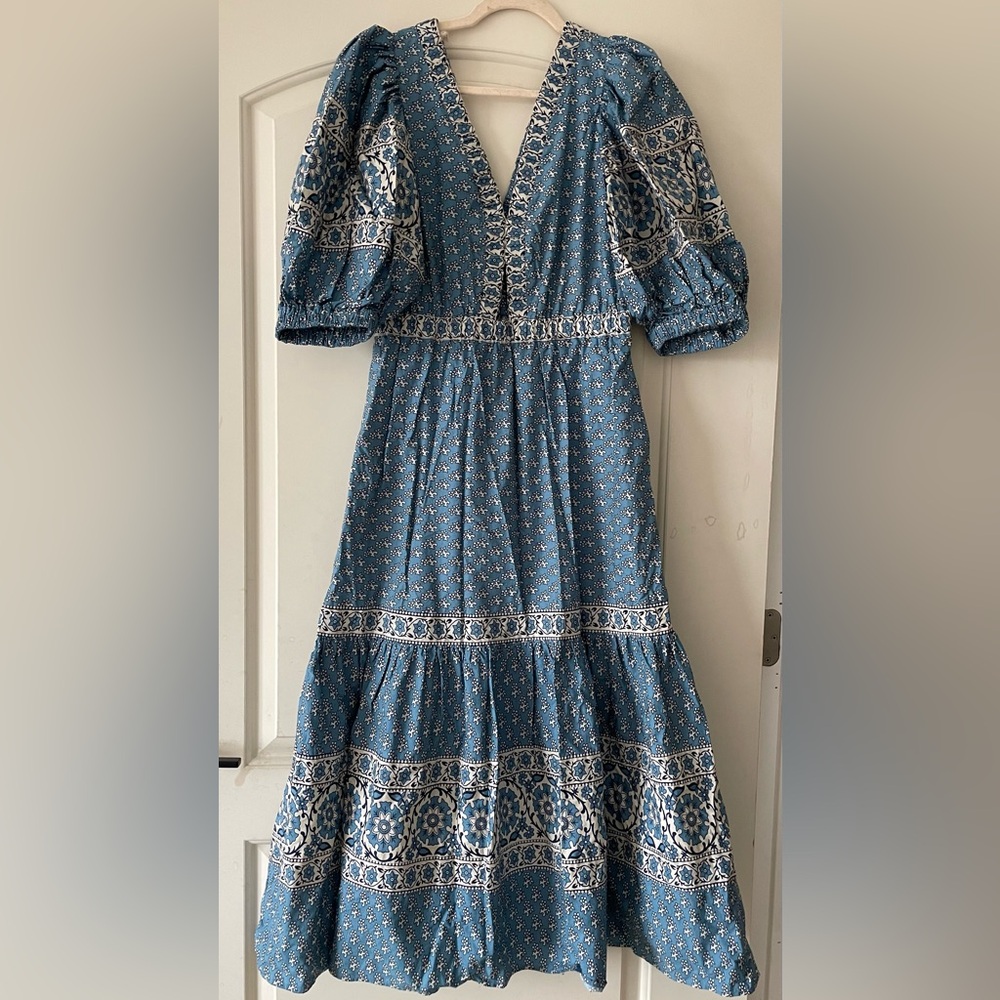 Sea New York Fernanda Keyhole Poplin Dress sz 8